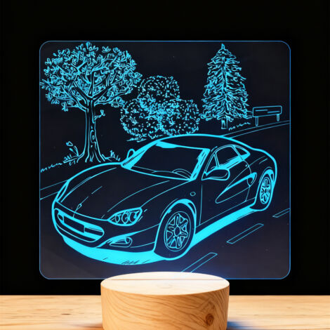 Veilleuse LED   Lampe 3D RGB