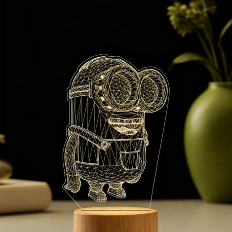 Veilleuse LED Lampe 3D RGB