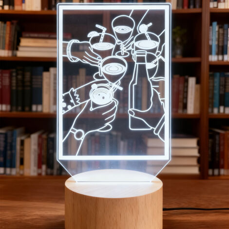Veilleuse LED Lampe 3D RGB