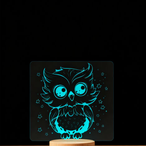Veilleuse LED   Lampe 3D RGB
