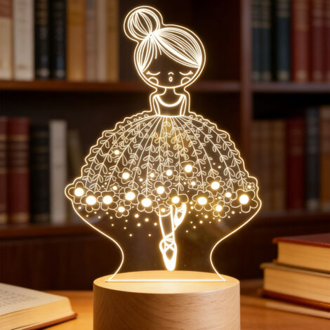 Veilleuse LED   Lampe 3D RGB
