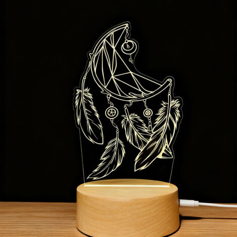 Veilleuse LED Lampe 3D RGB