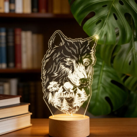 Veilleuse LED   Lampe 3D RGB