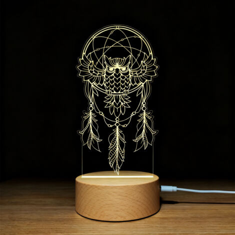 Veilleuse LED   Lampe 3D RGB