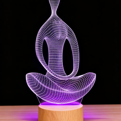 Veilleuse LED   Lampe 3D RGB