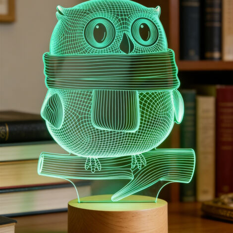Veilleuse LED Lampe 3D RGB