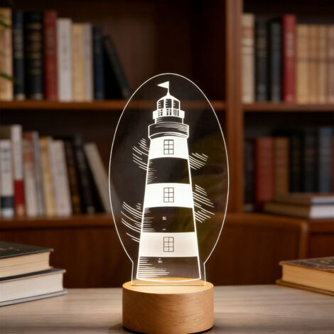 Veilleuse LED   Lampe 3D RGB