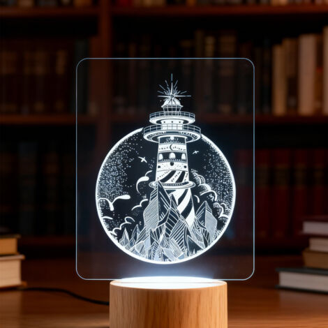 Veilleuse LED   Lampe 3D RGB