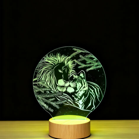 Veilleuse LED   Lampe 3D RGB