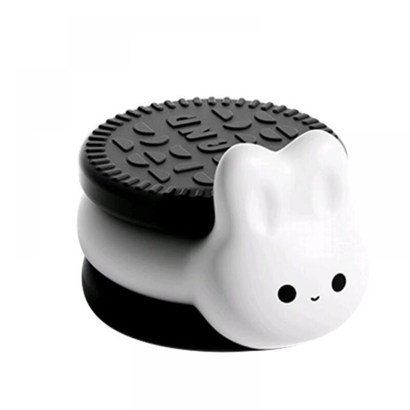 Veilleuse LED lapin biscuit Oreo, lampe de chevet en silicone pour enfants, adaptée aux jouets décoratifs, cadeaux de vacances