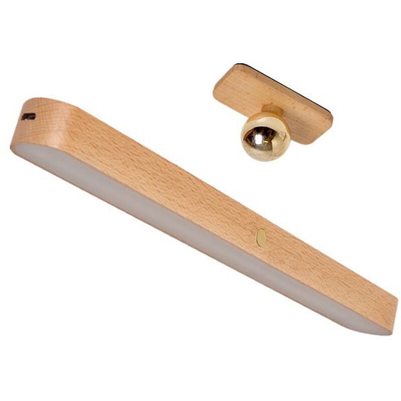 Feiyue - Veilleuse led rechargeable à intensité variable - Applique murale moderne en bois