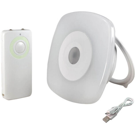 Veilleuse LED rechargeable USB, 0.5W, 18 lumens, 3000K blanc-chaud, avec télécommande, à suspendre ou à poser - Tibelec