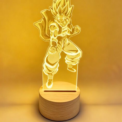 Veilleuse LED Son Goku « Perle du Dragon »  Lampe 3D RGB