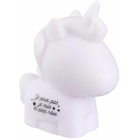 Veilleuse licorne éclairage rose Kids (Lot de 2)