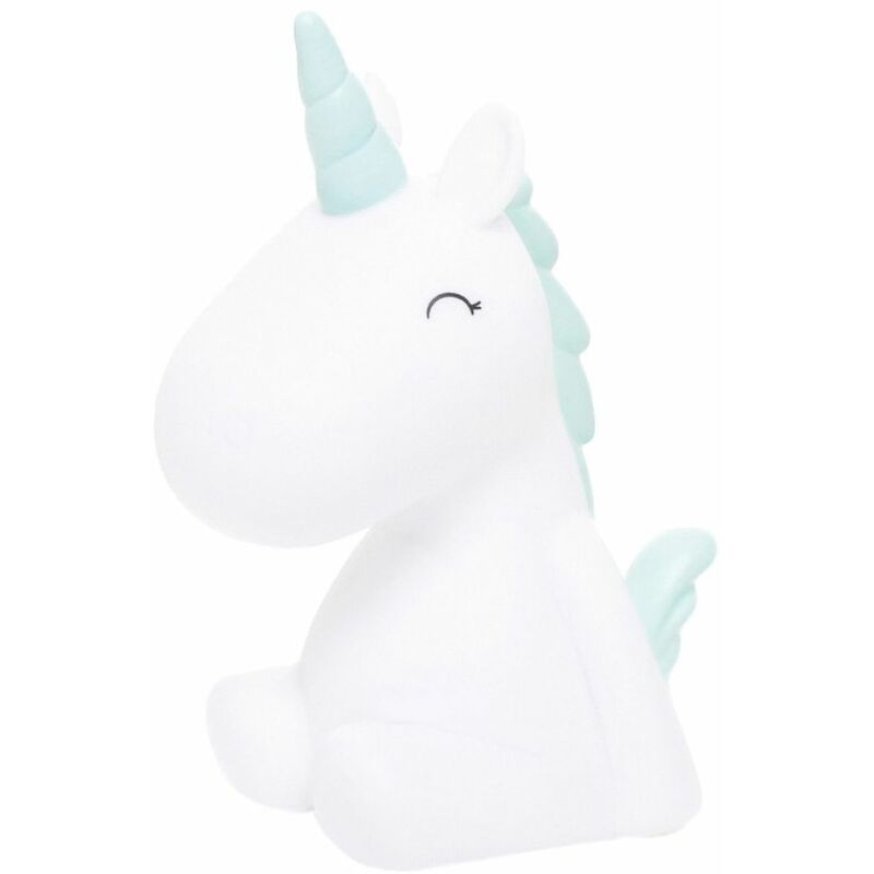 Veilleuse Licorne LED - Crinière bleue