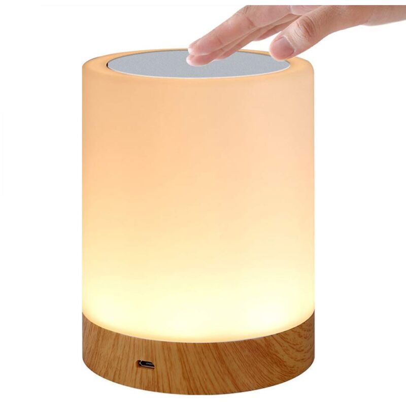 Ensoleille - Veilleuse, lumière led tactile multicolore, télécommande Rechargeable par usb, lumière Portable pour la maison, la chambre à coucher et