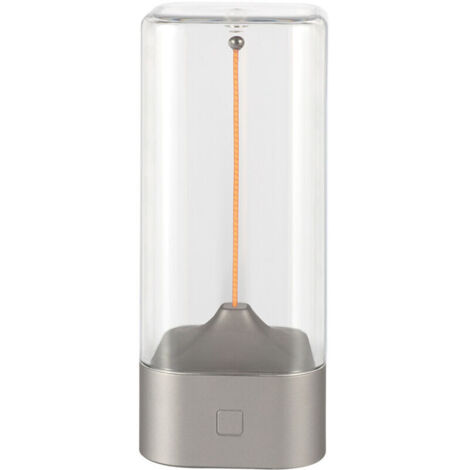 Veilleuse magnétique – Veilleuse tactile interactive Lampe de table tactile LED et accessoire d'éclairage rechargeable par USB pour chevet, salon (argent)