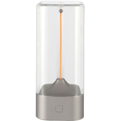 Veilleuse magnétique – Veilleuse tactile interactive  Lampe de table tactile LED et accessoire d'éclairage rechargeable par USB pour chevet, salon (argent)