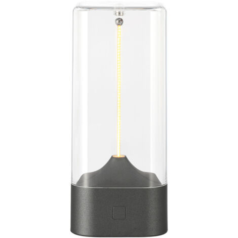 Veilleuse magnétique – Veilleuse tactile interactive  Lampe de table tactile LED et accessoire d'éclairage rechargeable par USB pour chevet, salon (gris)