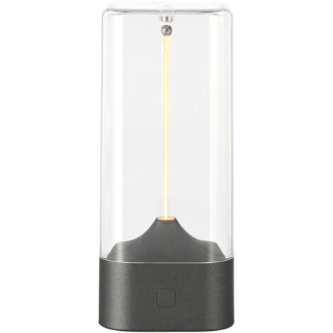 Veilleuse magnétique – Veilleuse tactile interactive  Lampe de table tactile LED et accessoire d'éclairage rechargeable par USB pour chevet, salon (gris)