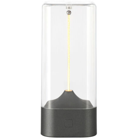 Veilleuse magnétique – Veilleuse tactile interactive  Lampe de table tactile LED et accessoire d'éclairage rechargeable par USB pour chevet, salon (gris)