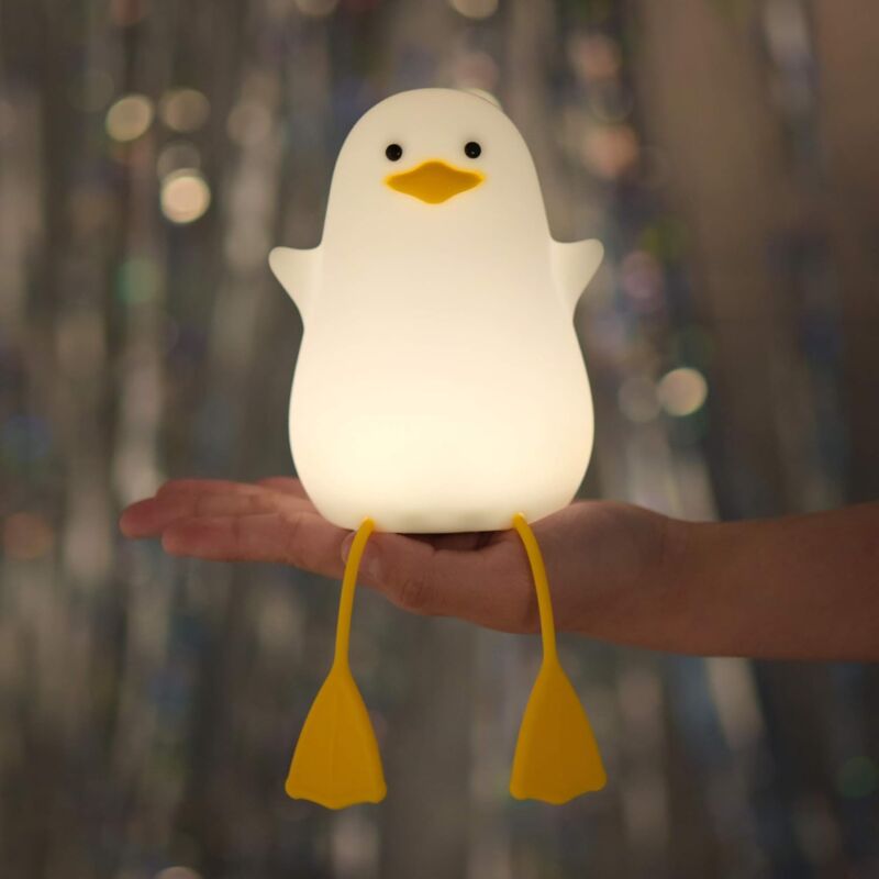 Veilleuse Mouette, Cadeau Yuandian pour Bébé, Veilleuse de Chambre d'Enfant, Décoration de Chambre Kawaii, Veilleuse en Silicone pour Enfants et