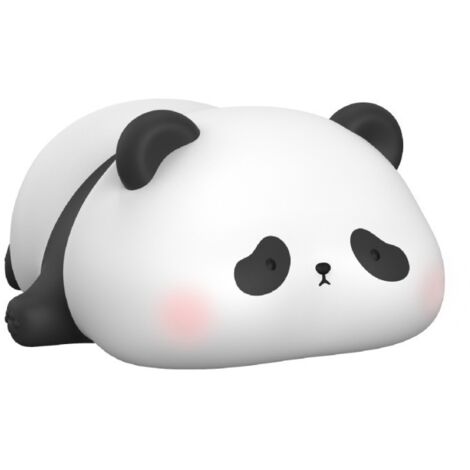 Veilleuse Panda, lampe LED mignonne, veilleuse en silicone à intensité variable pour enfants, lampe tactile de nuit rechargeable en silicone, bureau et chambre amusants pour femmes et hommes