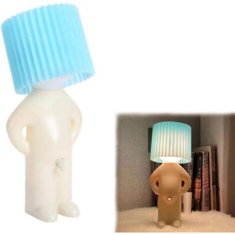 Veilleuse Petit Homme Timide Lampe Nuit Décoration Chambre