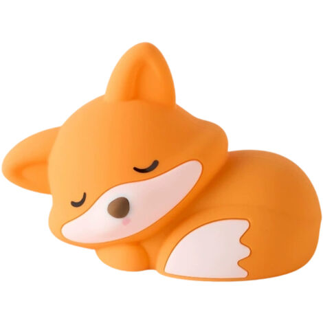 Veilleuse Petit Renard, lampe en silicone à tapoter