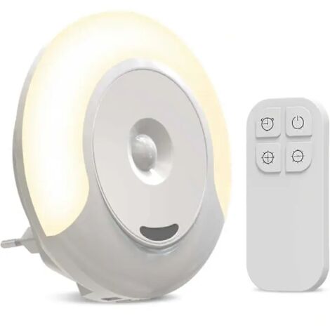 Veilleuse pour enfants, lampe de chevet avec minuterie pour bébé, applique murale avec prise électrique, télécommande avec 11 niveaux de luminosité.