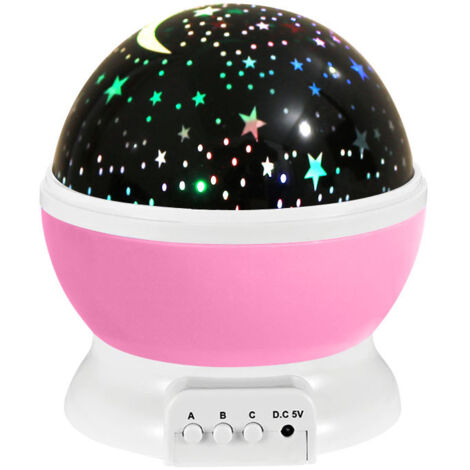 Veilleuse pour enfants Rare Pearl avec projection d'étoiles et rotation à 360° L