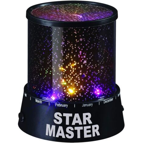 Veilleuse projecteur galaxie noire – Ambiance romantique et colorée au crépuscule