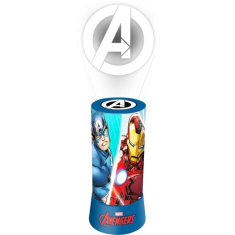 Veilleuse projecteur - Marvel Avengers - Bleue - 19 cm