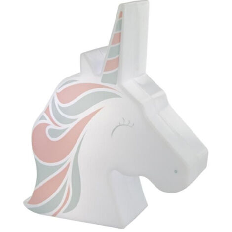 Veilleuse Projection Murale "Licorne" 16cm Blanc