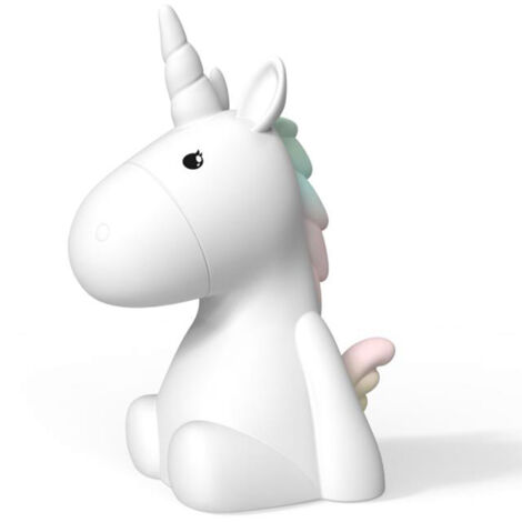 Veilleuse rechargeable souple licorne blanche