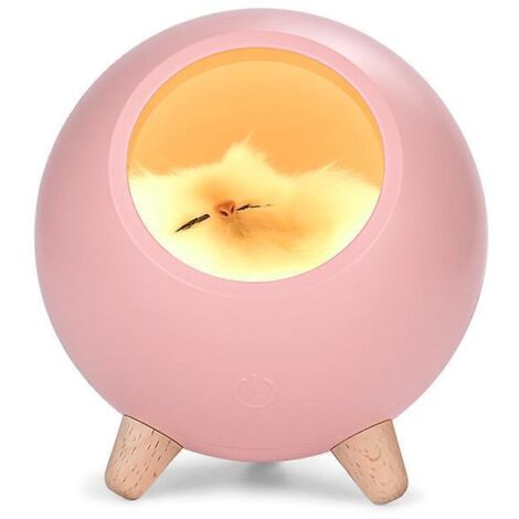 veilleuse Rose Mignonne, Lampe De Chevet Led, Lumire Chaude Bluetooth Rglable Comme Haut-parleur, Veilleuse Bb, Veilleuse Led Rechargeable, Lampe