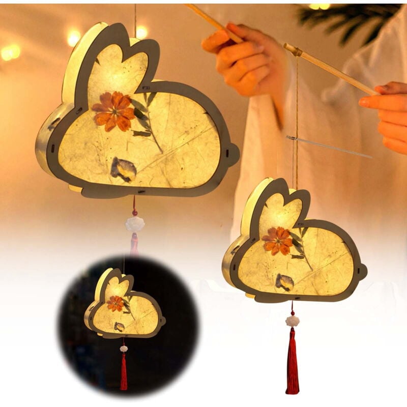 Veilleuse style ancien en papier floral, nouveauté créative pour enfants, faite à la main, lumineuse