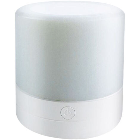 Veilleuse tactile de chevet avec interrupteur multicolore et luminosité réglable.