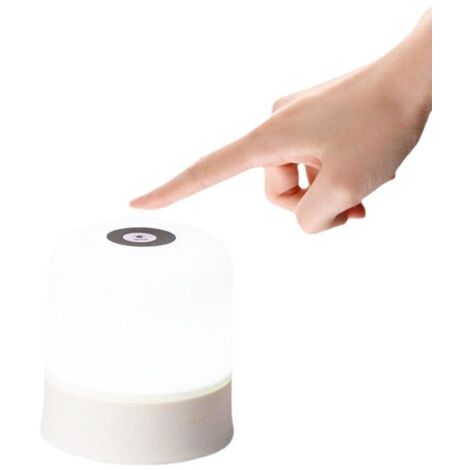 Veilleuse tactile LED rechargeable, lumière tactile, lampe de chevet, lumière d'ambiance chaude pour la chambre.
