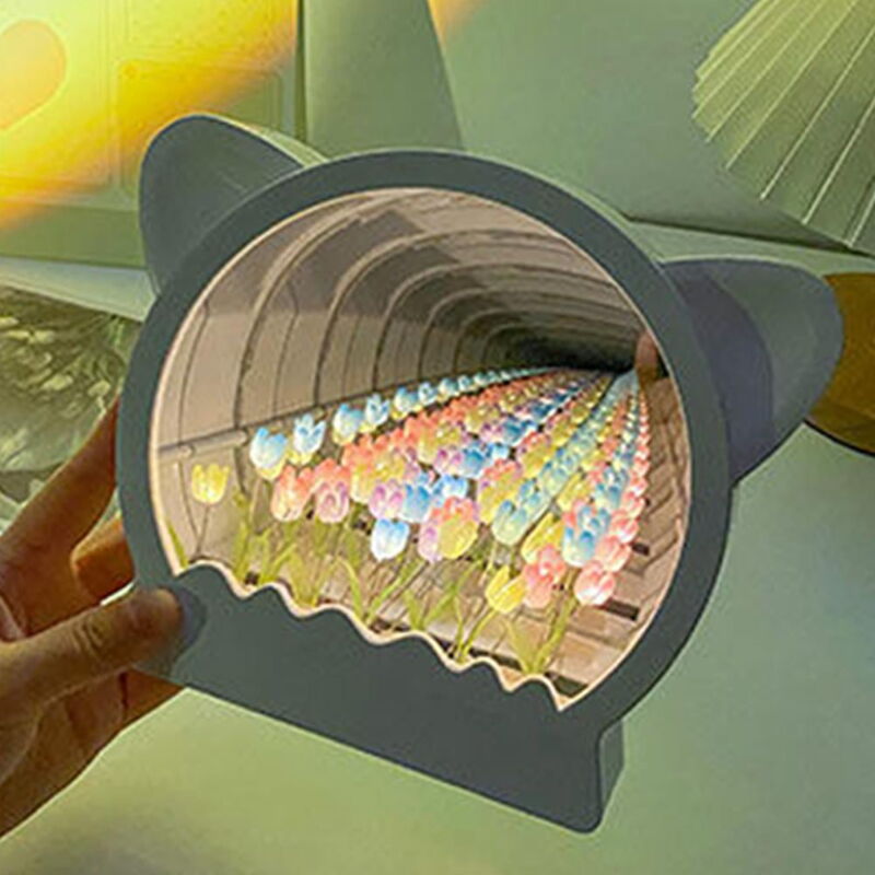 Veilleuse tulipe en forme de tête de chat à faire soi-même, cadeau de Saint-Valentin ♻ Anniversaire