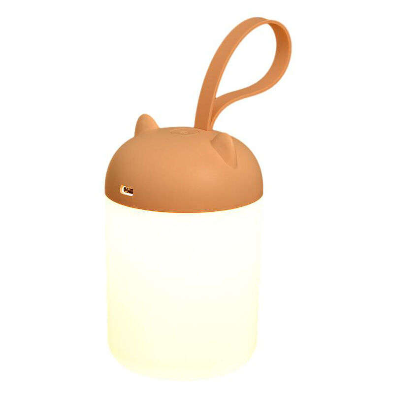 Tonchean - Veilleuse,Veilleuse lanterne pour enfants, lampe portable alimentée par batterie, lumière chaude attentionnée 3000k