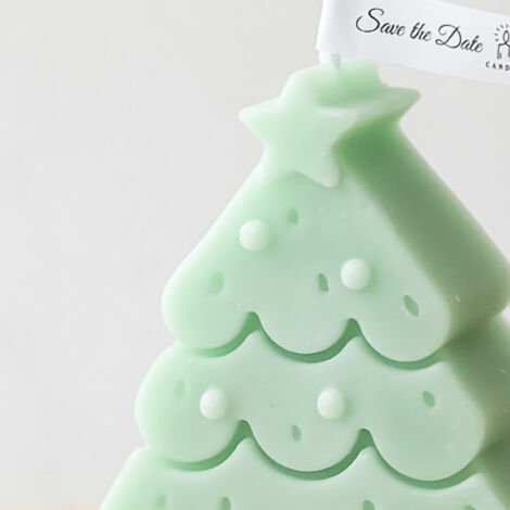 Vela aromática con fragancia a árbol de Navidad, elaborada con cera de parafina importada y artesanal, 88 g, 6,5 x 8,5 cm, verde, vela individual: decoración festiva e ideal para regalar.