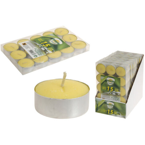 Vela calienta-vasos con citronela (pack de 15 unid.)