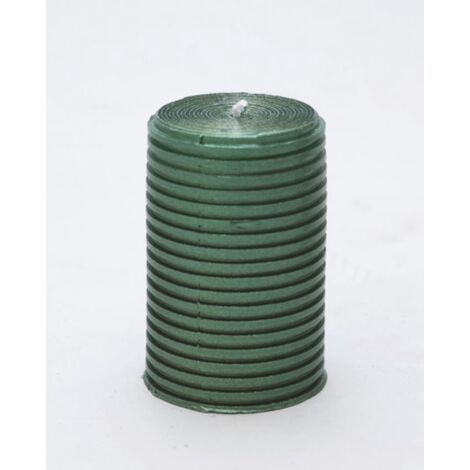 Vela cilindro brillante verde 5x7,5 cm
