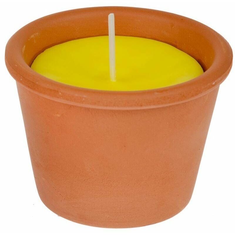 

Velas Cera Natural Citronela Terracota 17X8.5Cm