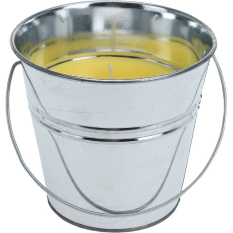 Vela con citronela antimosquitos en recipiente metálico 30g Ø6,5cm