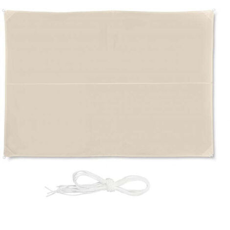 Vela da sole rettangolare beige 883097
