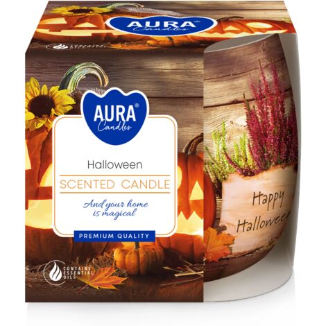 Vela de cristal con aroma a otoño como regalo