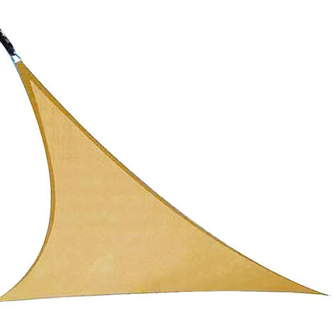 Vela de parasol beige, proteccion contra rayos UV para exteriores