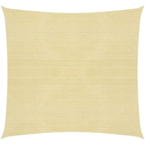 Vela de sombra 160 g/m² 5 x 5 m HDPE beige 020008985